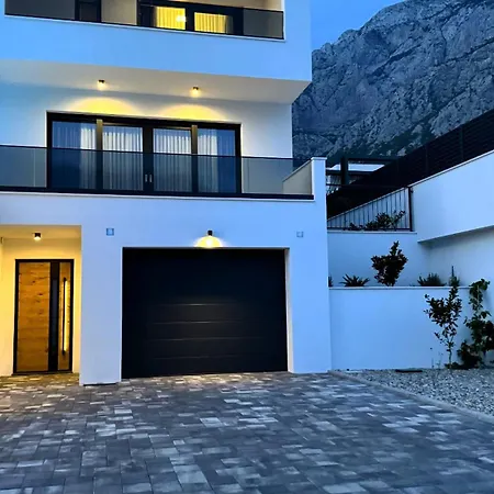 Modern Dado With Heated Pool & Sea View In Makarska