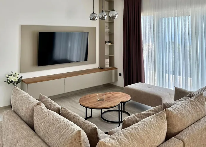 Modern Dado With Heated Pool & Sea View In Makarska