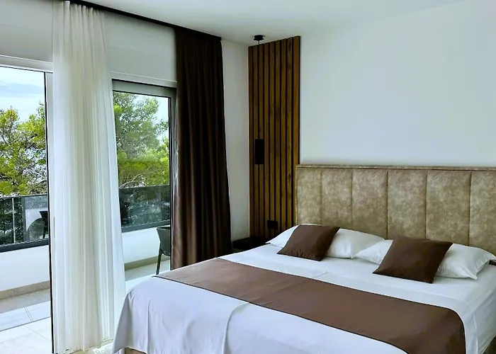 Modern Dado With Heated Pool & Sea View In Makarska