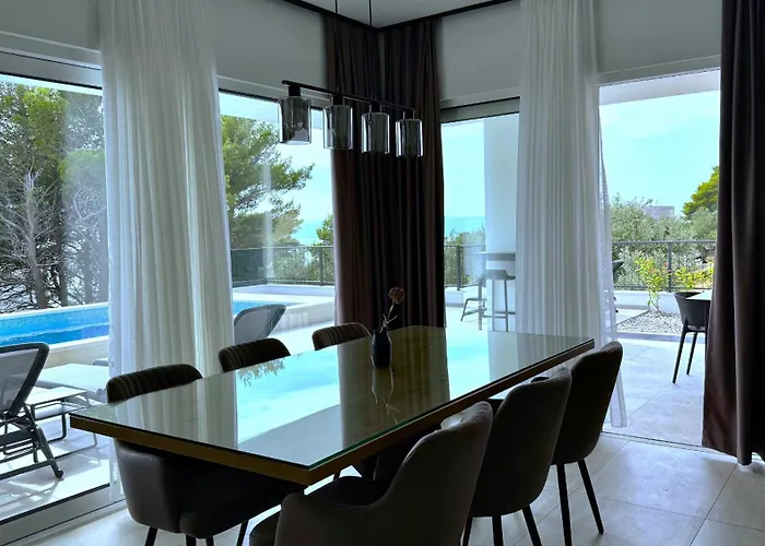 Modern Dado With Heated Pool & Sea View In Villa